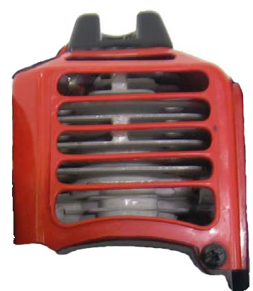 Engine Cover, Plastic, 33cc Red - Click Image to Close