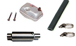 Silencing Kit with Muffler, 40cc - Click Image to Close